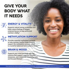 NutraHarmony methylated multivitamin ingredients visual shows bioavailable vitamins