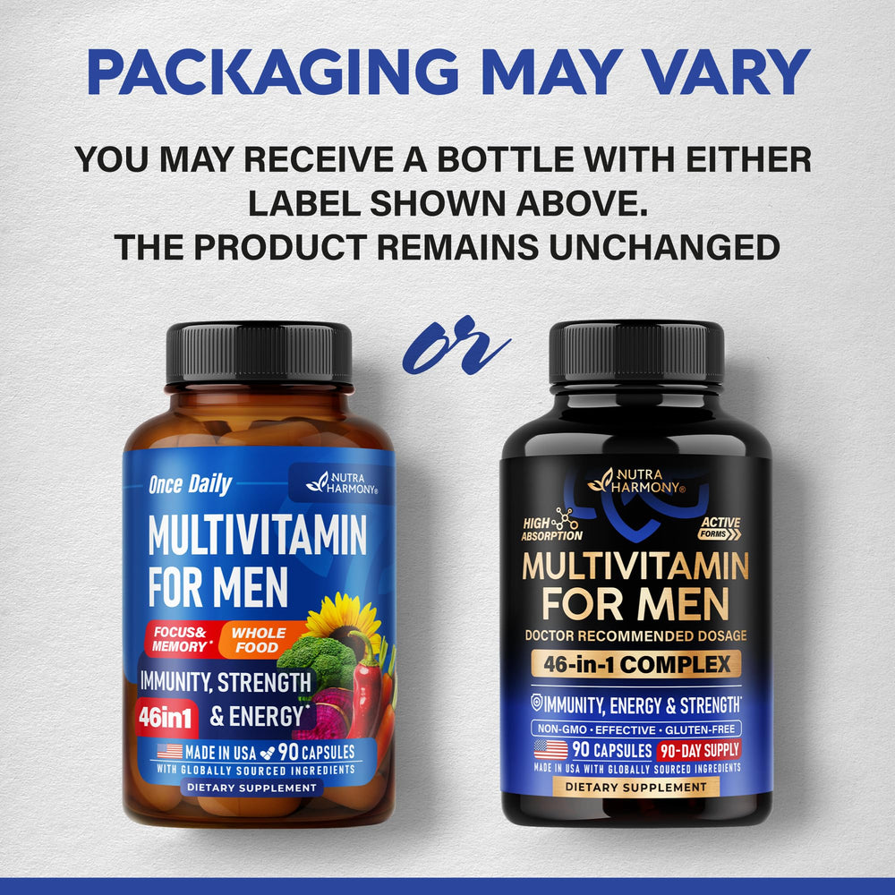 NutraHarmony daily-use-pack demonstrates one capsule a day for simple routine.