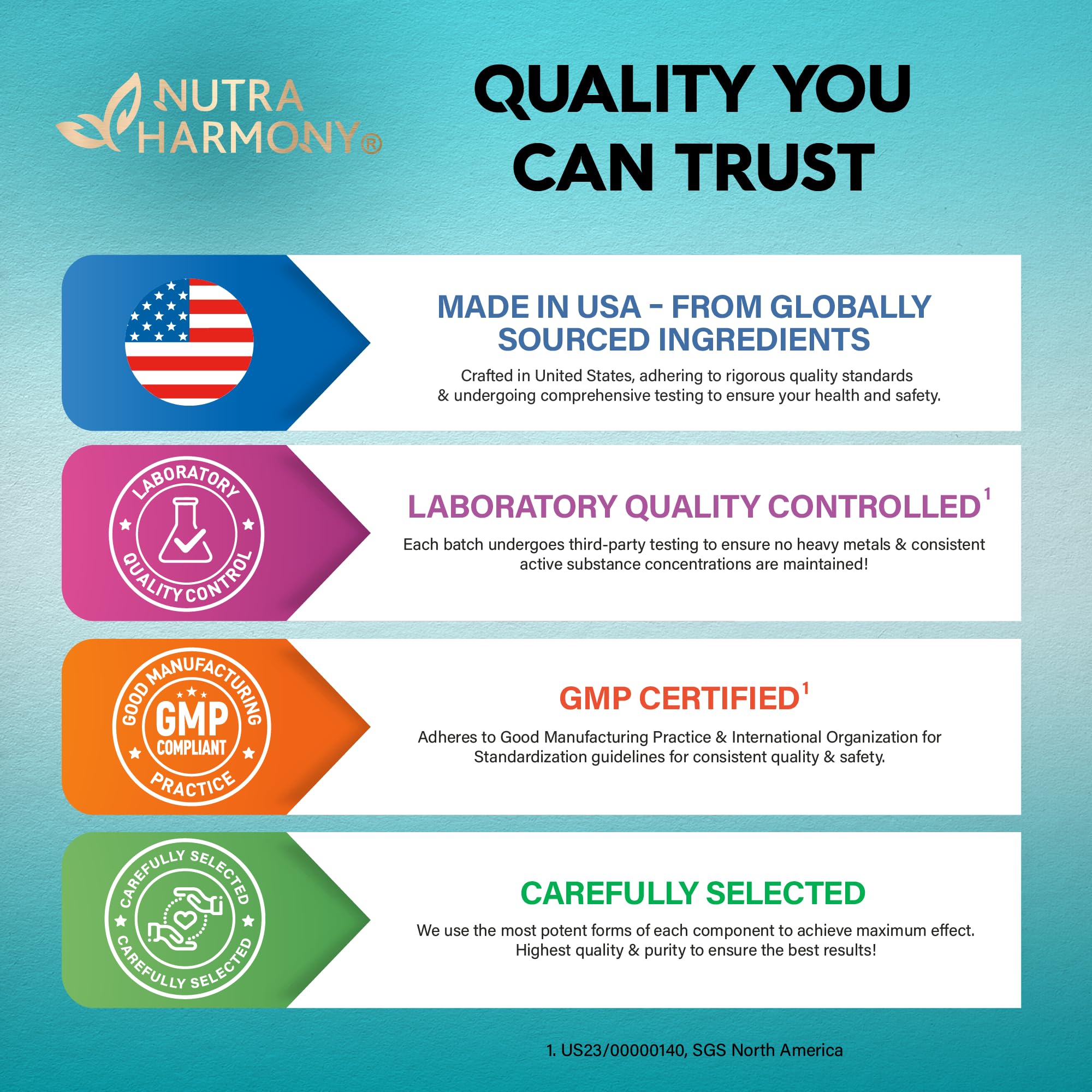 NUTRAHARMONY NAC bottle back panel with supplement facts