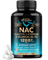 NUTRAHARMONY NAC bottle front highlighting antioxidant support