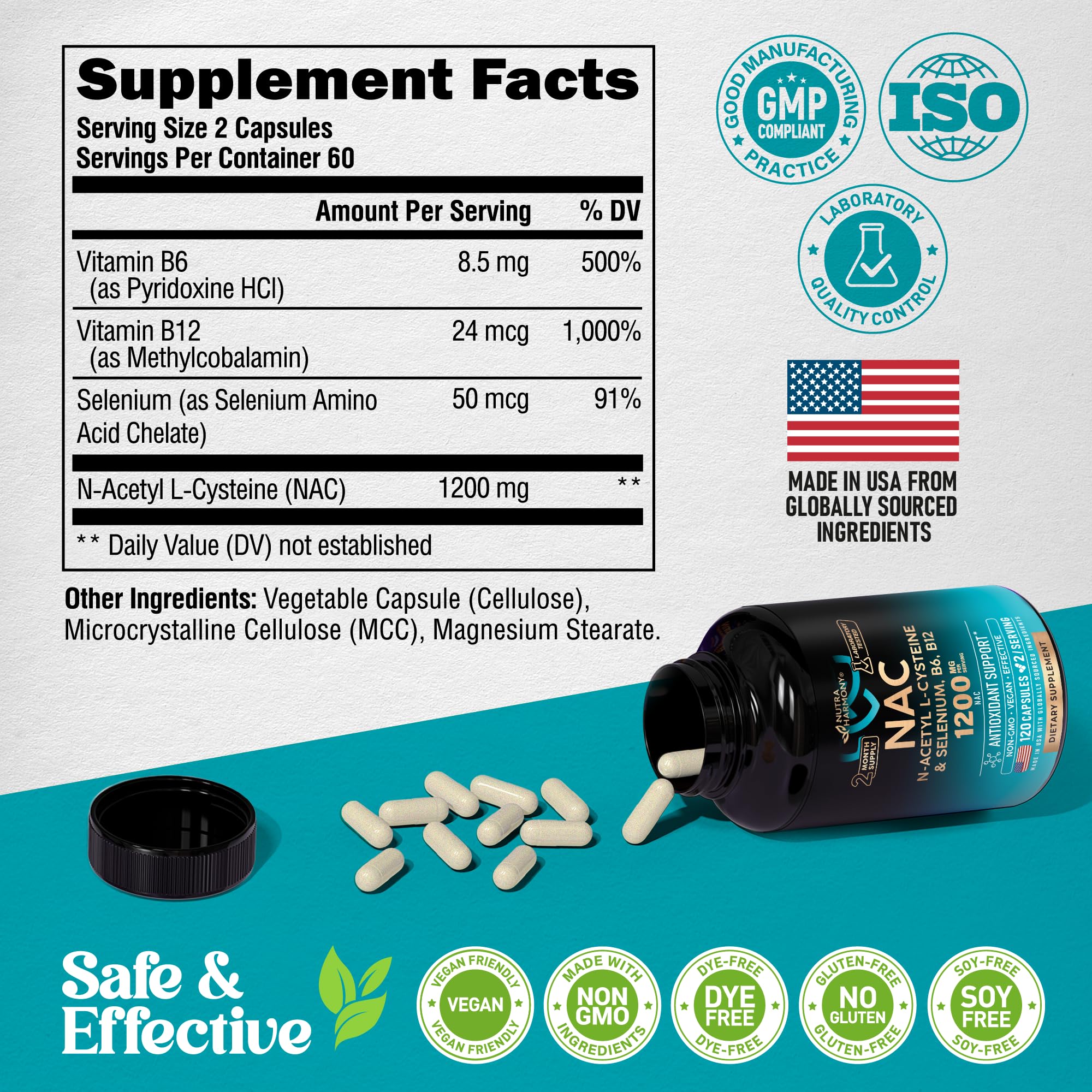 NUTRAHARMONY NAC third-party testing transparency image