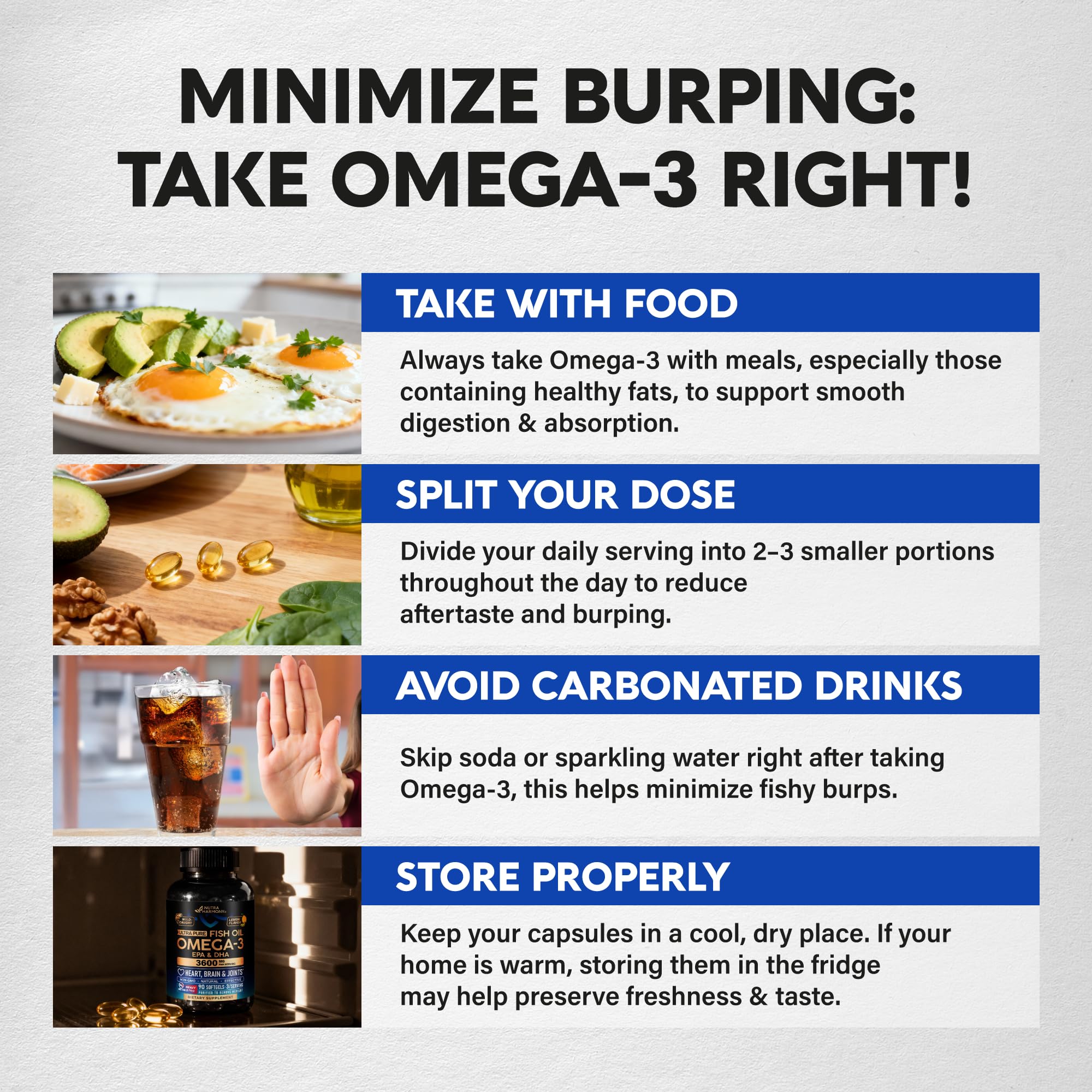 NutraHarmony Omega-3 3600mg wild-caught, responsibly sourced