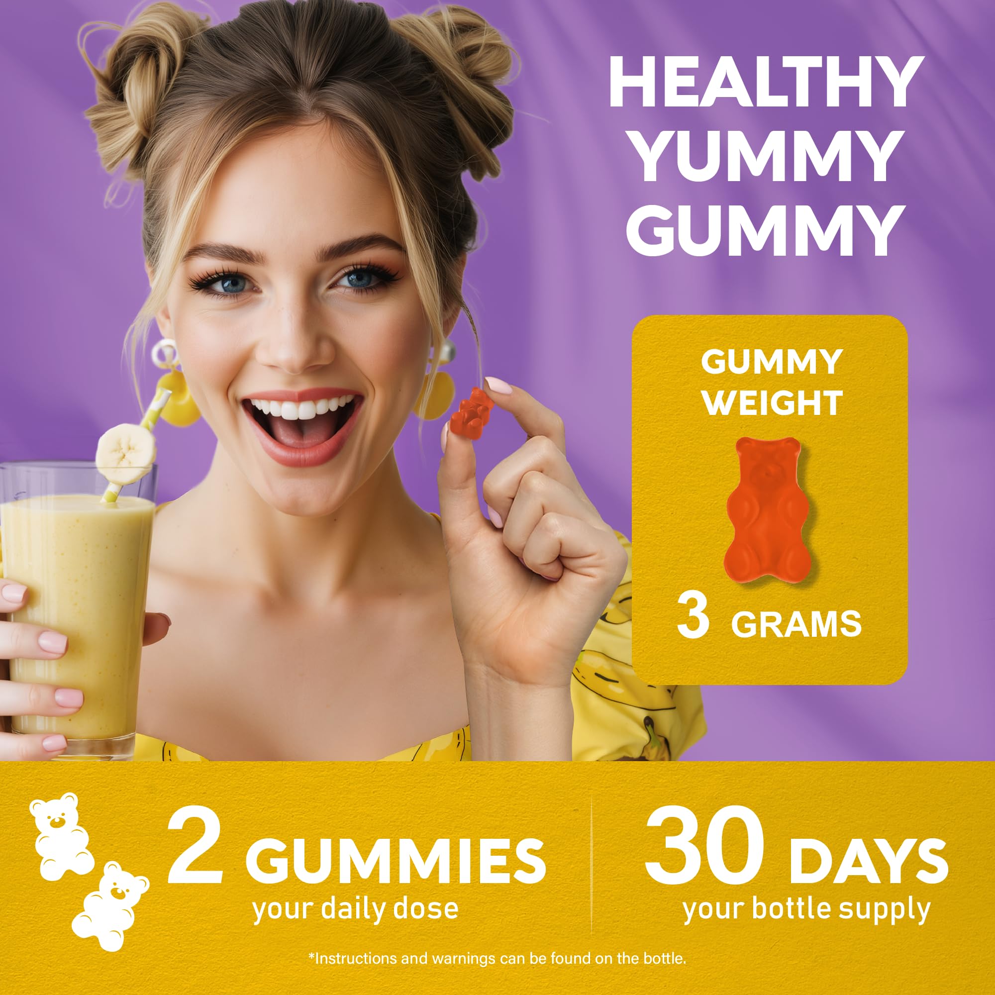 NutraHarmony probiotic gummies in a convenient daily chew for digestion.
