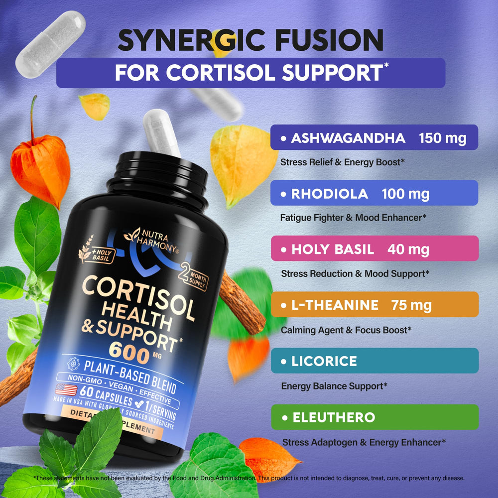 NUTRAHARMONY Rhodiola Rosea blend capsules aid focus during busy days.