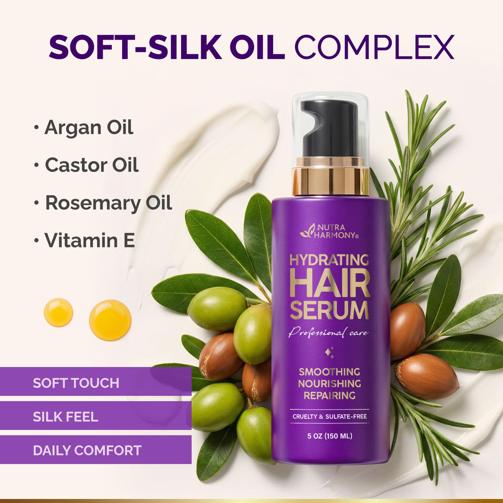 NUTRAHARMONY smooth-shine-finish highlights glossy, well-groomed strands.