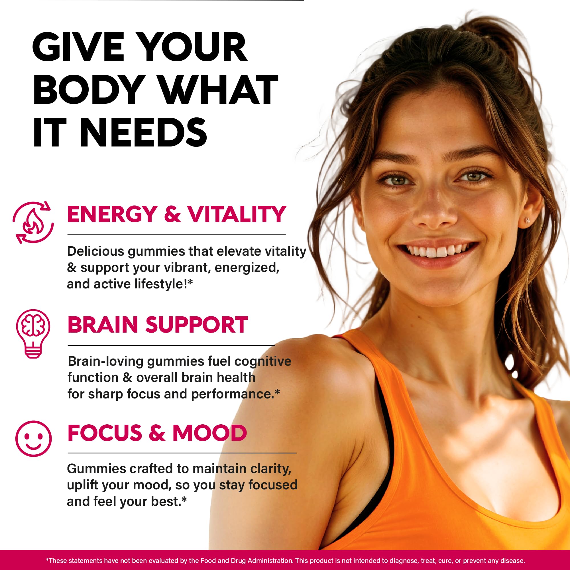 Nutraharmony Vitamin B-Complex Gummies berry flavor shown on bright background for daily energy.