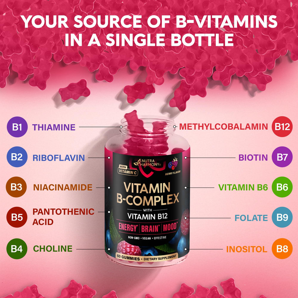 Single gummy close-up, vivid berry color from Nutraharmony.