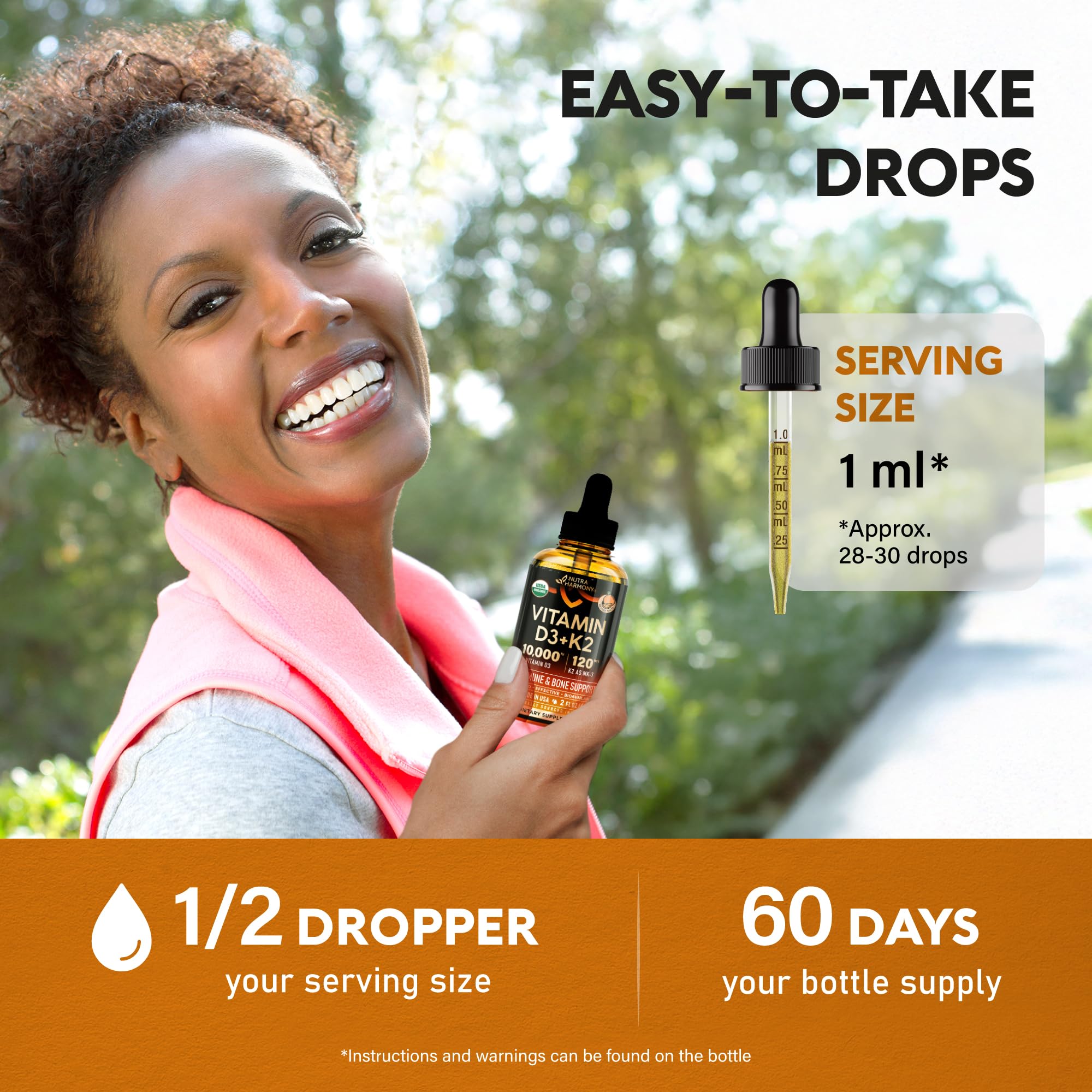 NutraHarmony USA-made bottle with GMP-certified manufacturing.