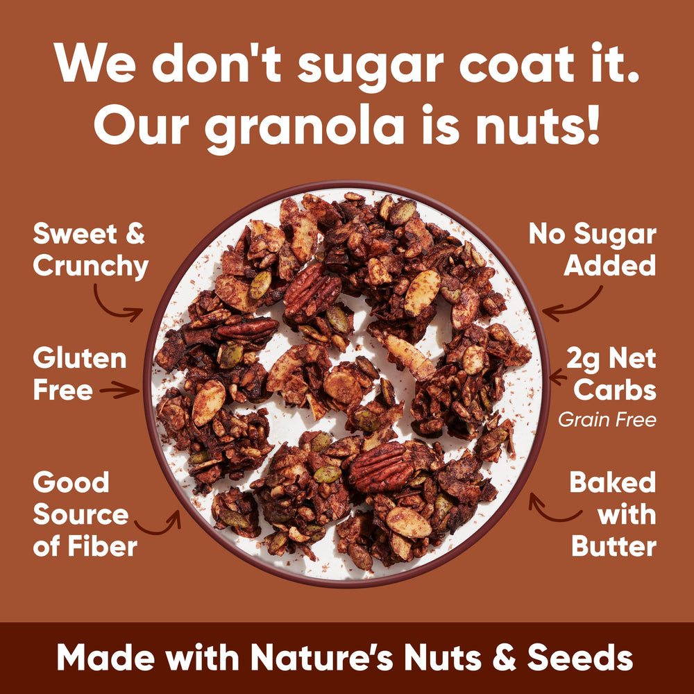 NuTrail Nut Granola on-the-go snack-time for busy days.