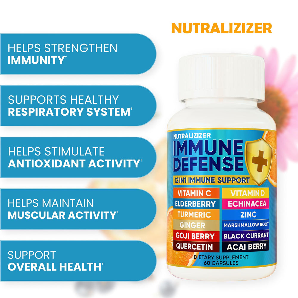 Nutralizer bottle with pour cap for quick daily dosing