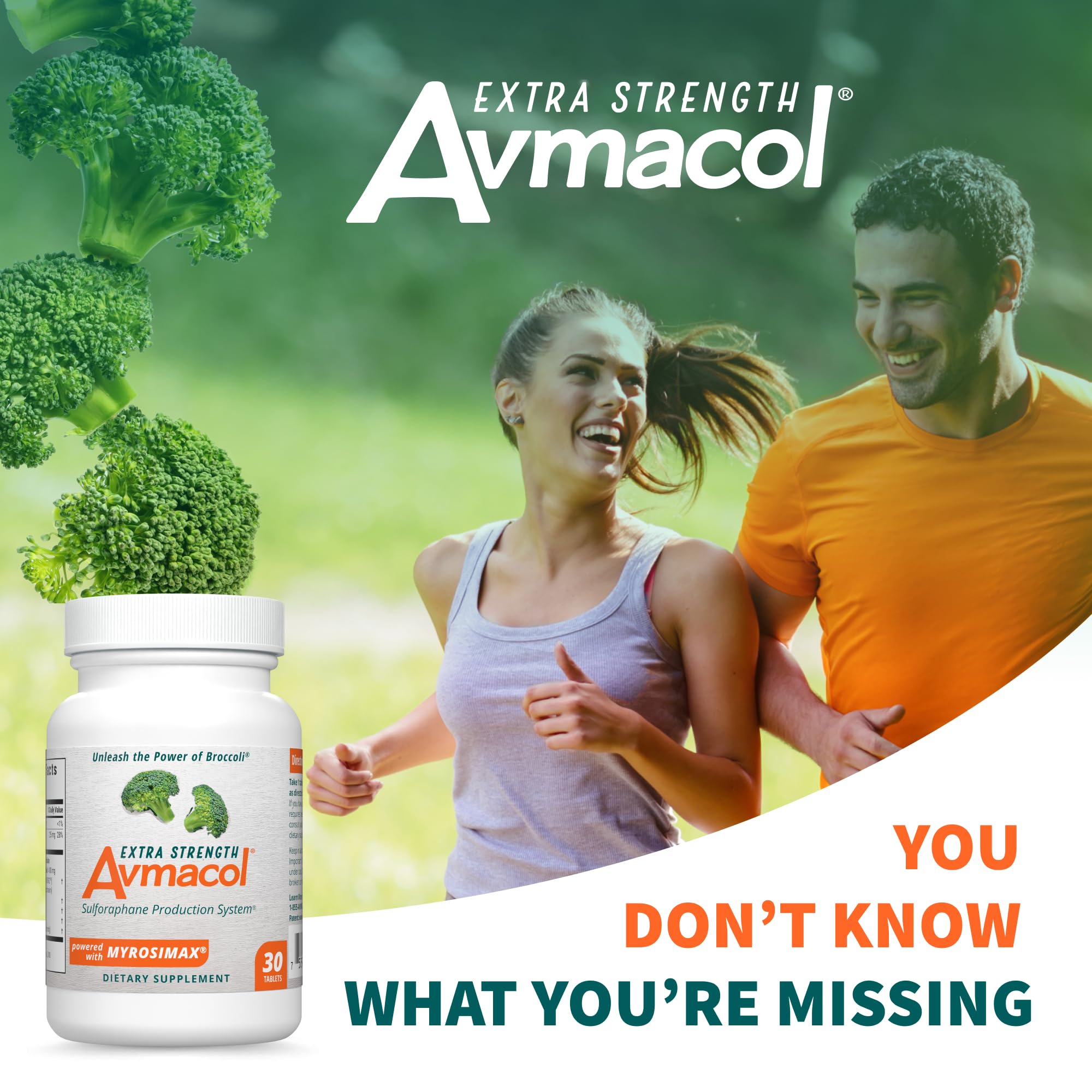 Nutramax Avmacol bottle open to reveal tablets and packaging.