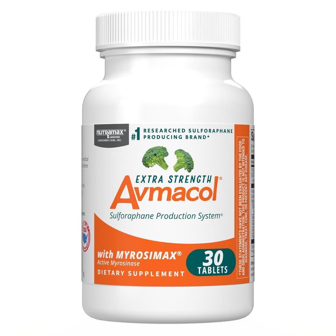 Nutramax Avmacol Extra Strength bottle supports daily detox pathways.