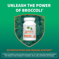 Nutramax Avmacol ingredients chart highlights glucoraphanin and myrosinase blend.