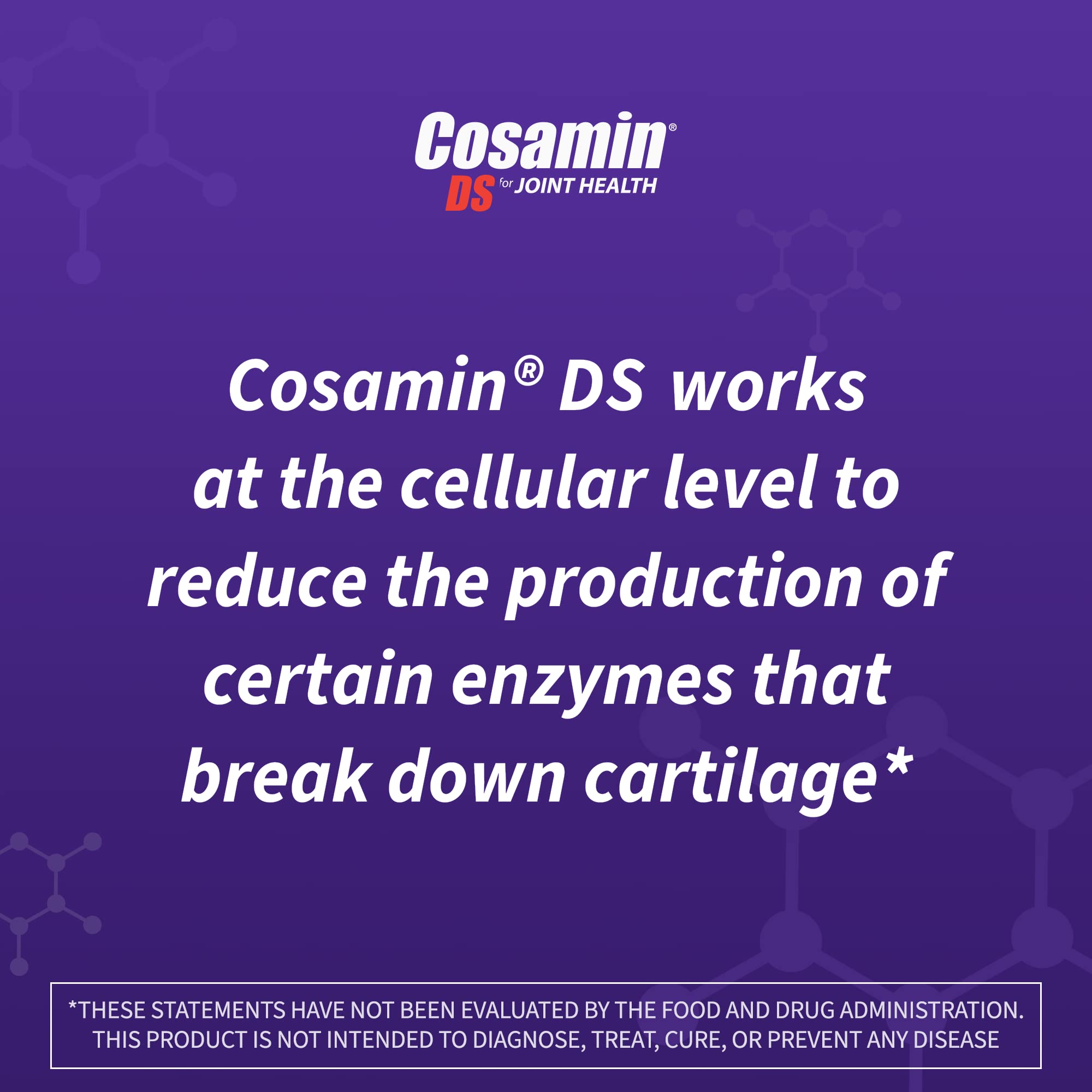 Cosamin DS serving suggestion with water for daily use