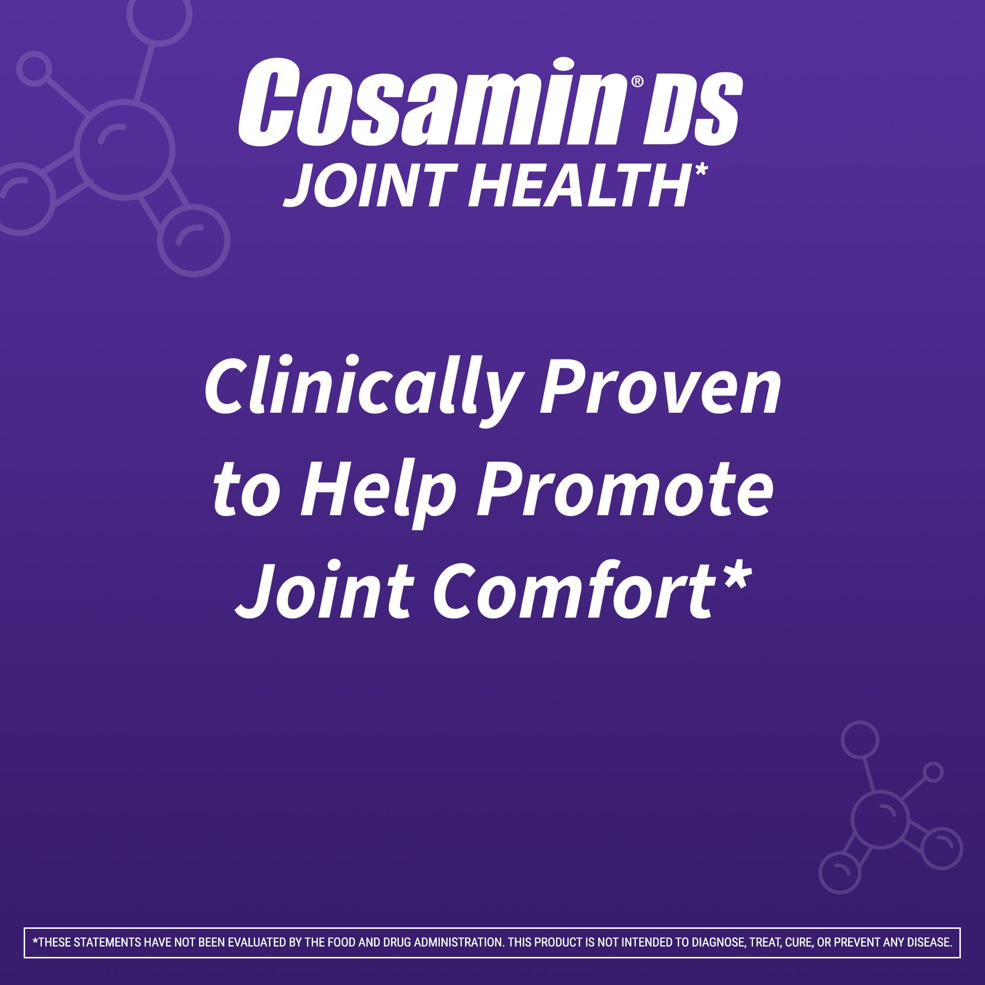 Cosamin DS ingredients label emphasizing dosages and quality
