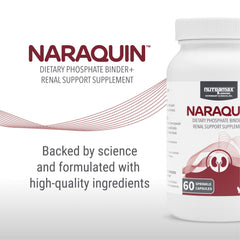 Nutramax NARAQUIN capsules with scoop for simple daily dosing