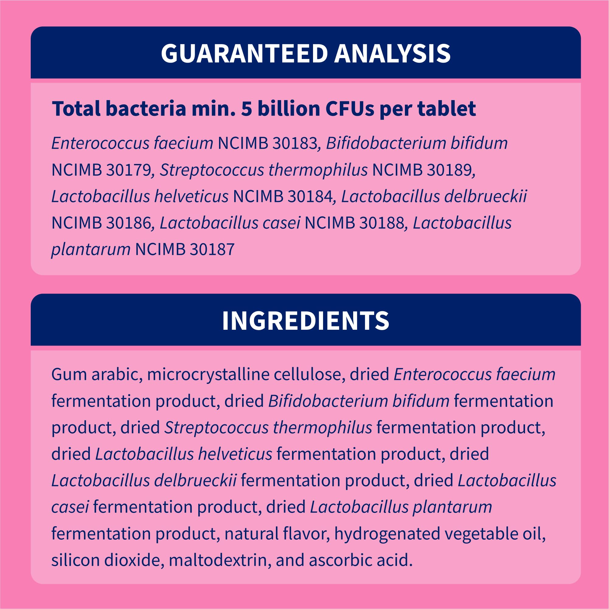Nutramax Proviable microflora balance illustration on label.