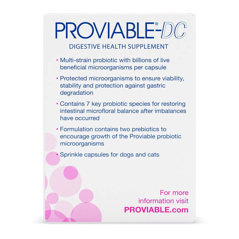 Nutramax Proviable dog meal sprinkle added to meals for gut balance