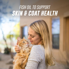 Nutramax Welactin omega-3 mixed into cat food for overall wellness