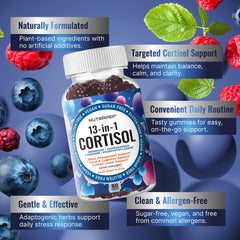 Close-up of NutraPep Cortisol Gummies soft chews for daily use.