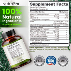 NutraPro hibiscus tea and bottle illustrating natural heart health