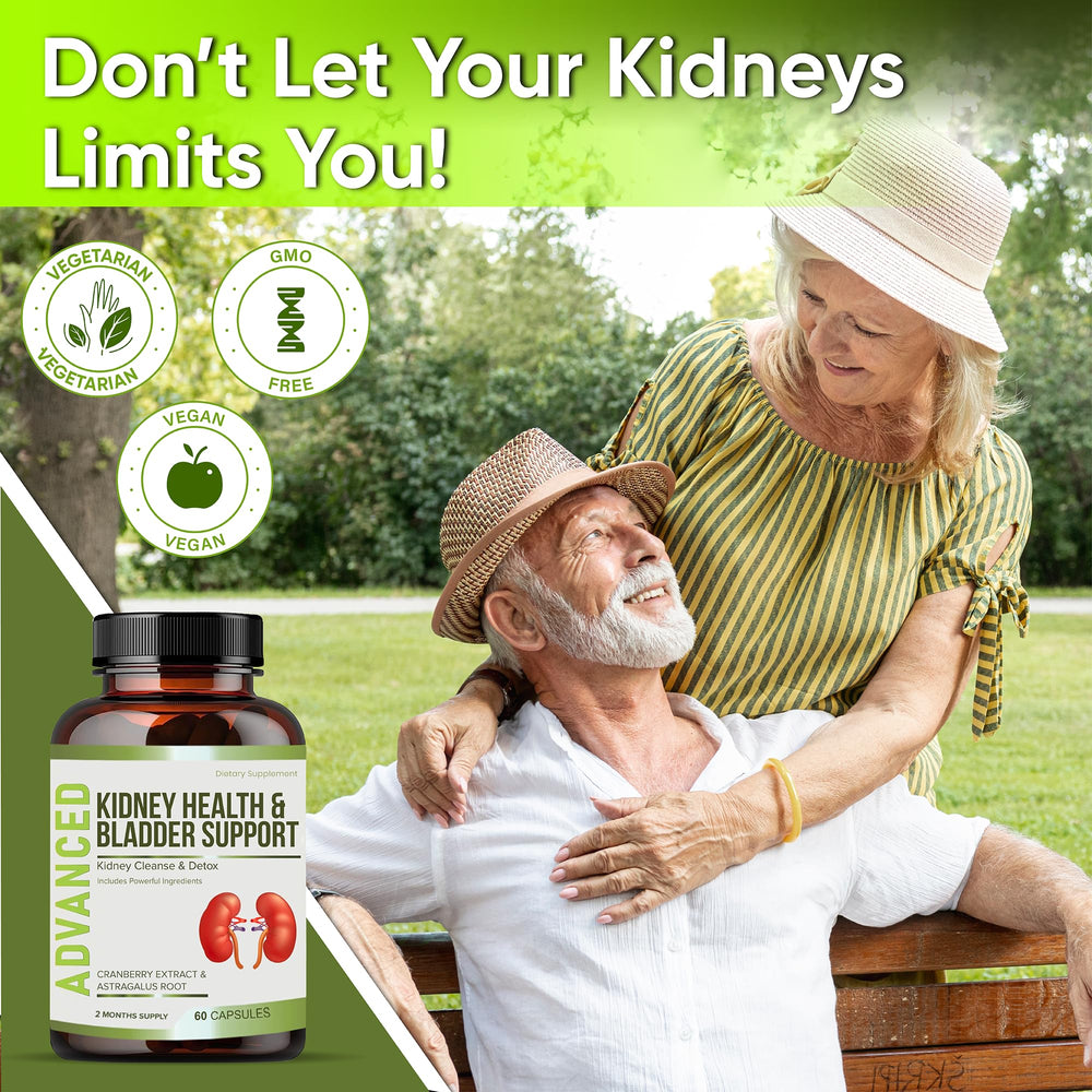 NutraPro Kidney Cleanse label detail highlights cranberry and botanicals.