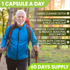 NutraPro Lung Health ingredients quad highlights quercetin and cordyceps blend.