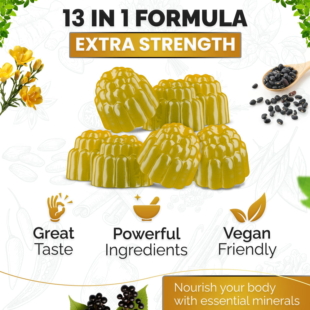 Nutravia Advanced Strength Formula label shows 16-in-1 blend for daily use.