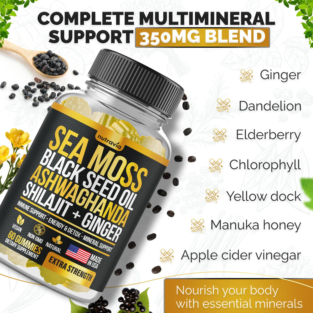 Nutravia Chlorophyll Turmeric gummies packaging suggests vibrant antioxidant fusion.