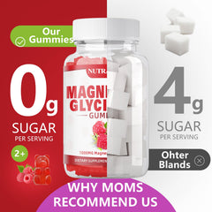 Nutravita Magnesium Glycinate Gummies ingredient spotlight featuring CoQ10 for digestive support.