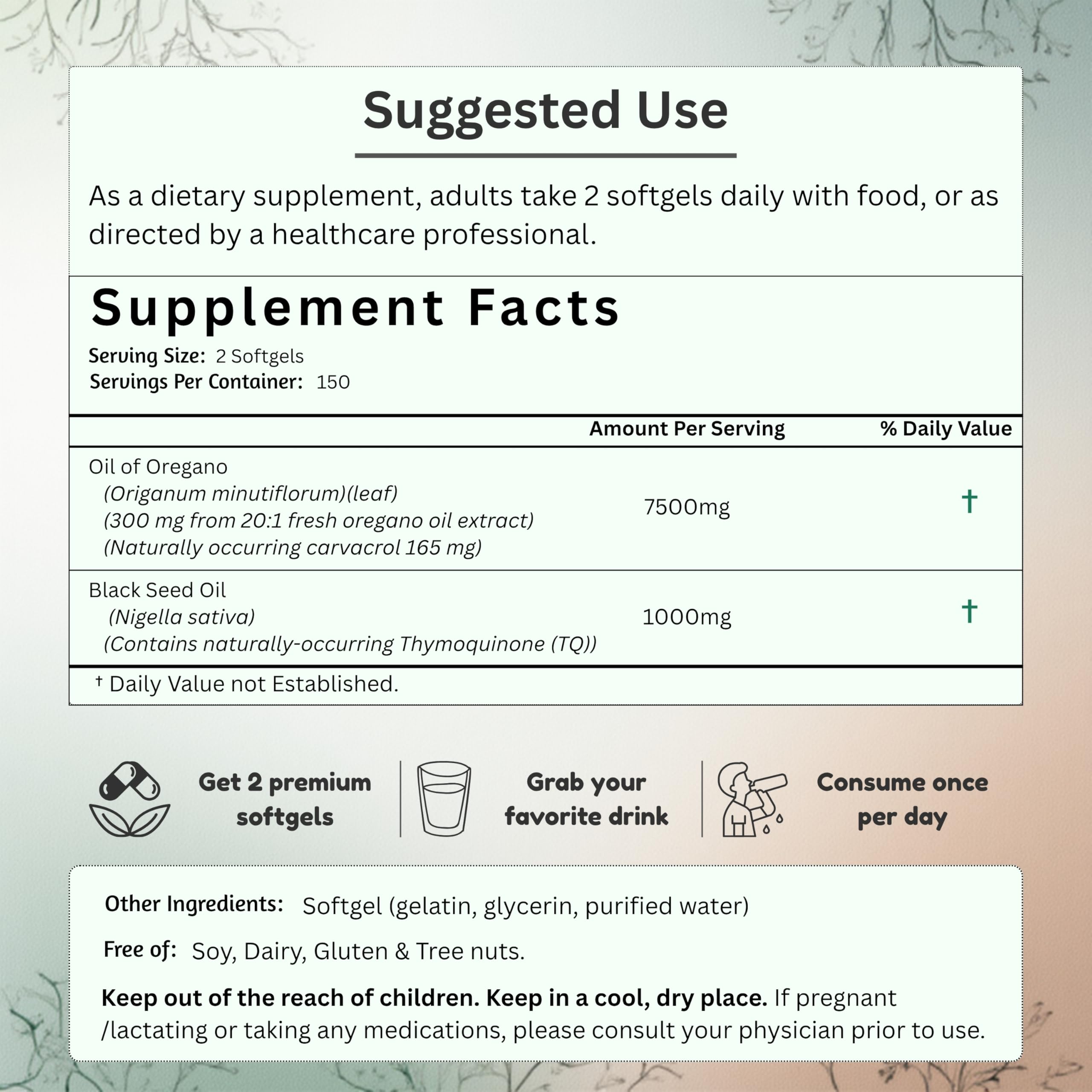 NutraVora-bottle-back-label-nutrition image provides serving size clarity.