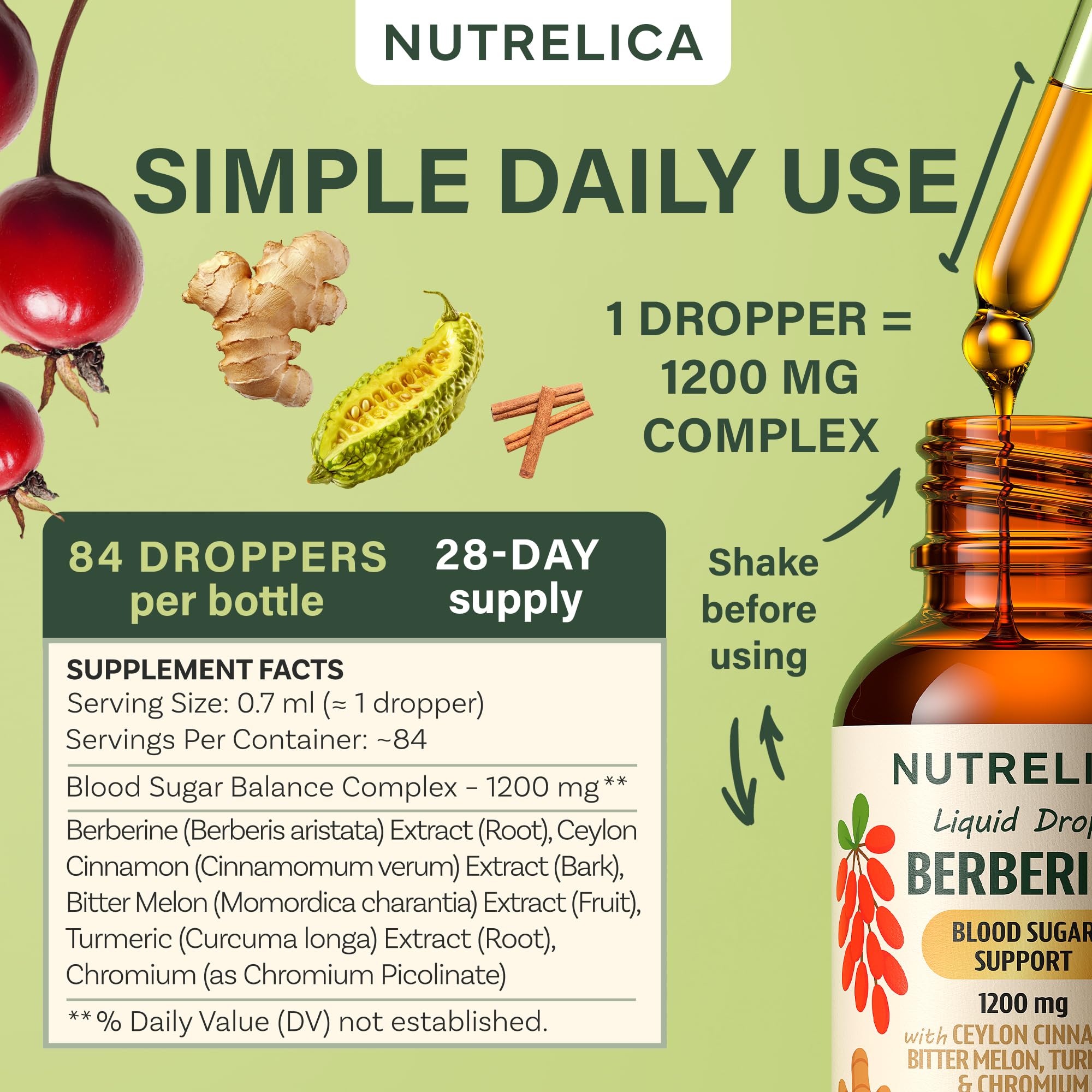 NUTRELICA vegan gluten-free label highlights clean plant-based formulation.