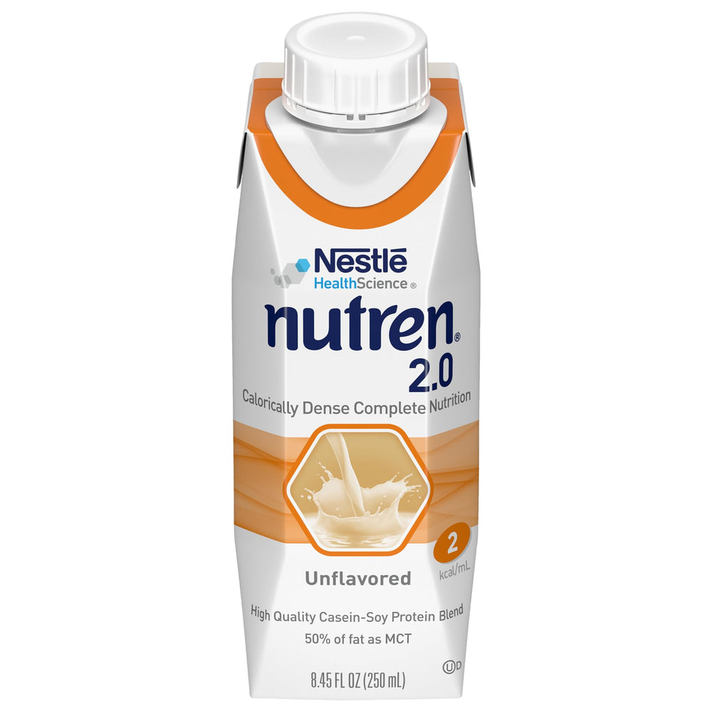 Nutren bottle pour showing high-energy tube feeding formula for flexible nutrition