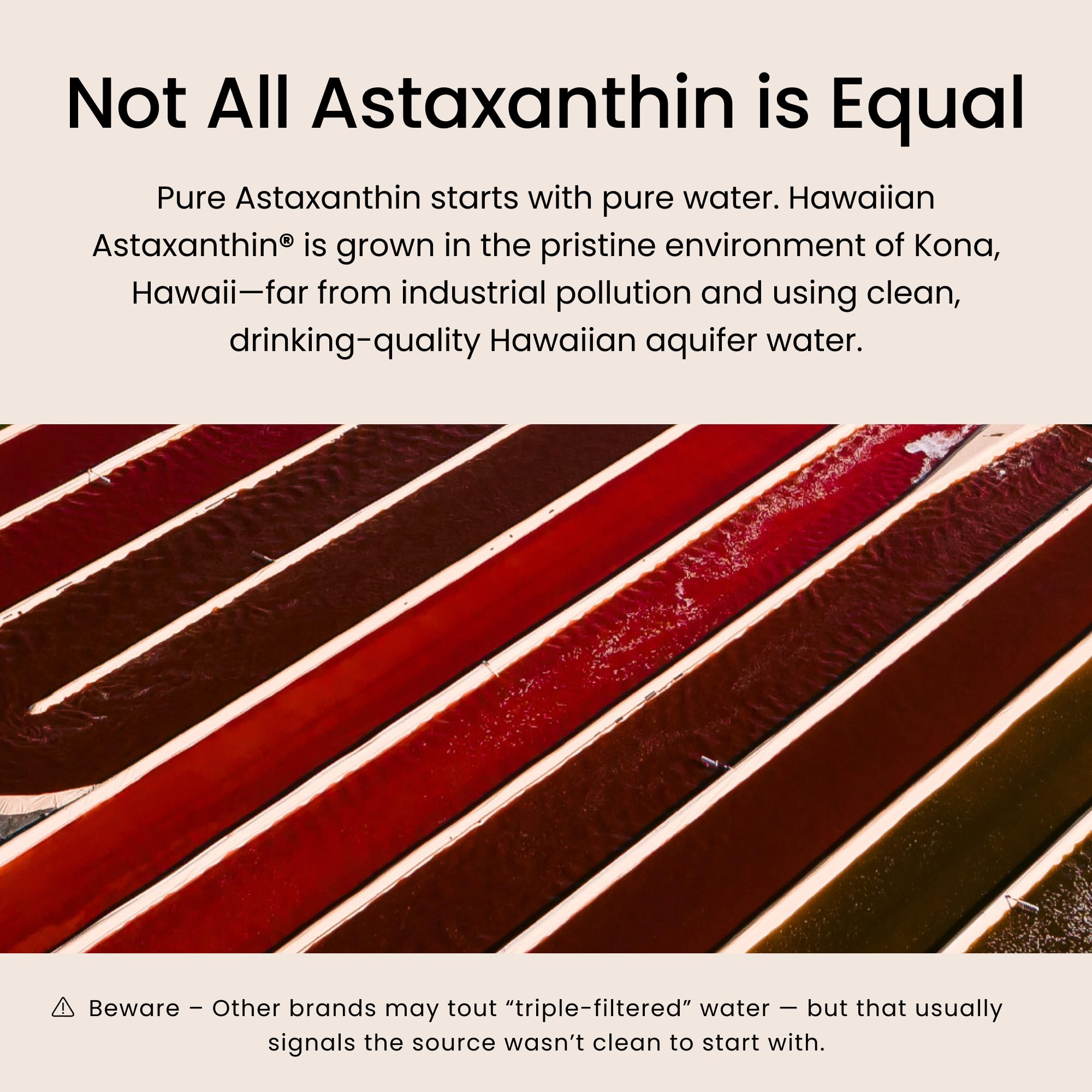 Third-party tested BioAstin badge ensuring purity and allergen-friendly ingredients.
