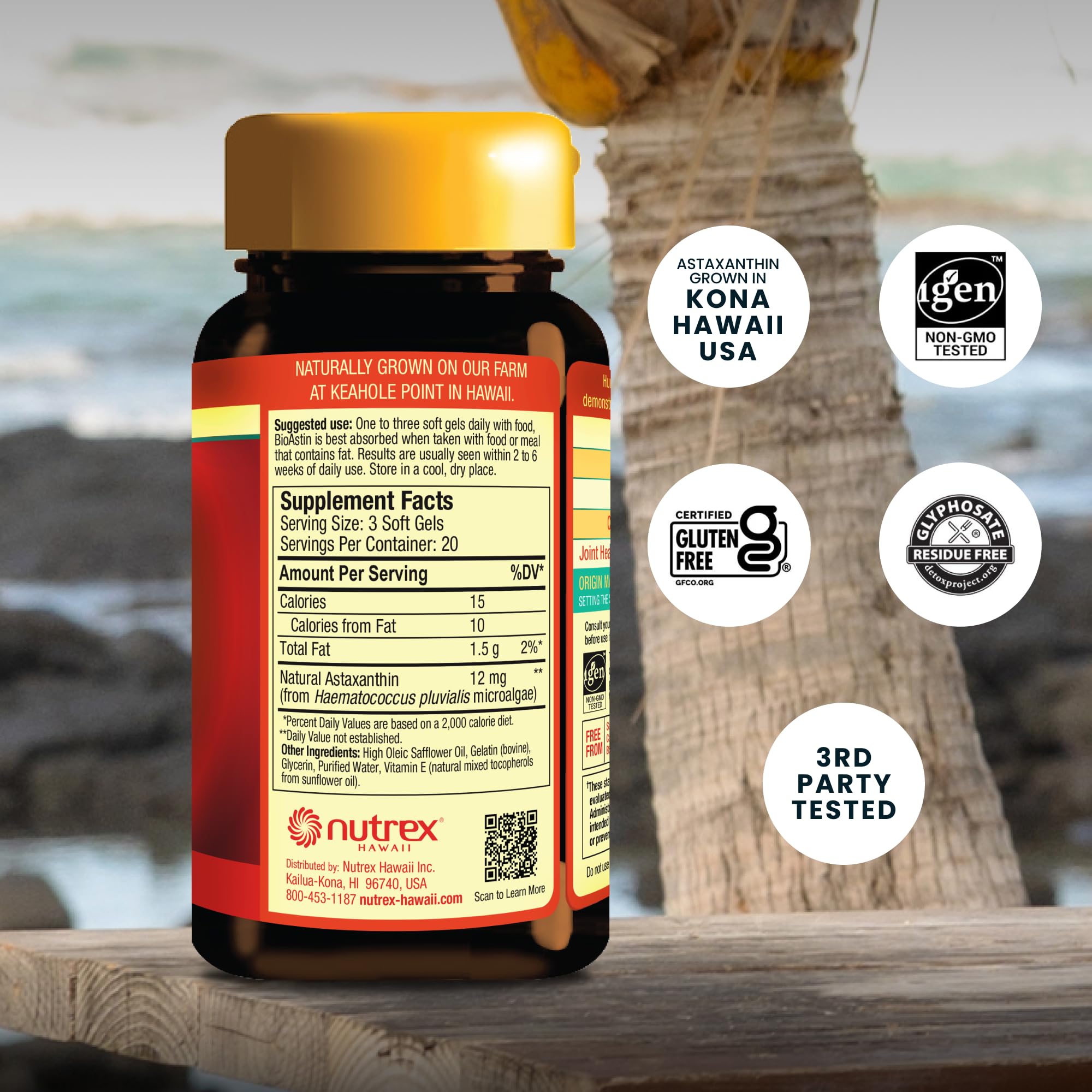 BioAstin softgels close-up for easy daily intake