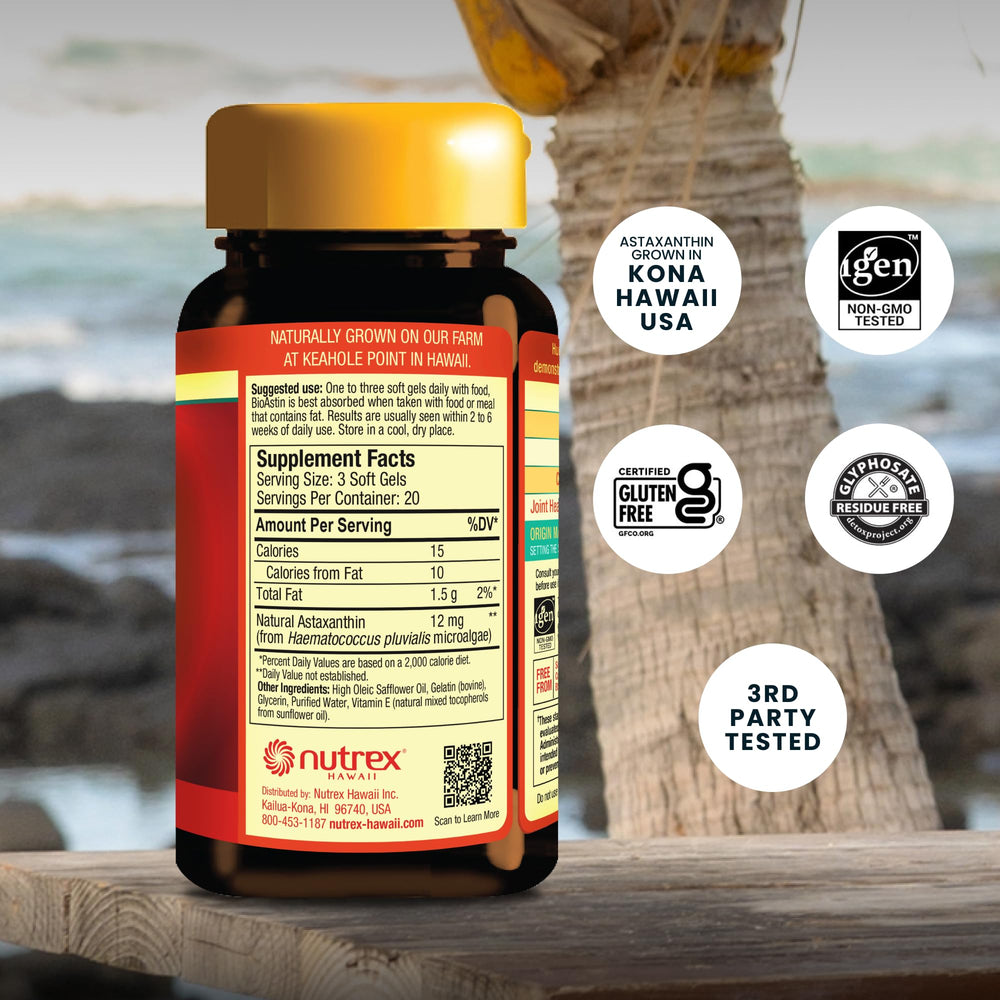 BioAstin softgels close-up for easy daily intake