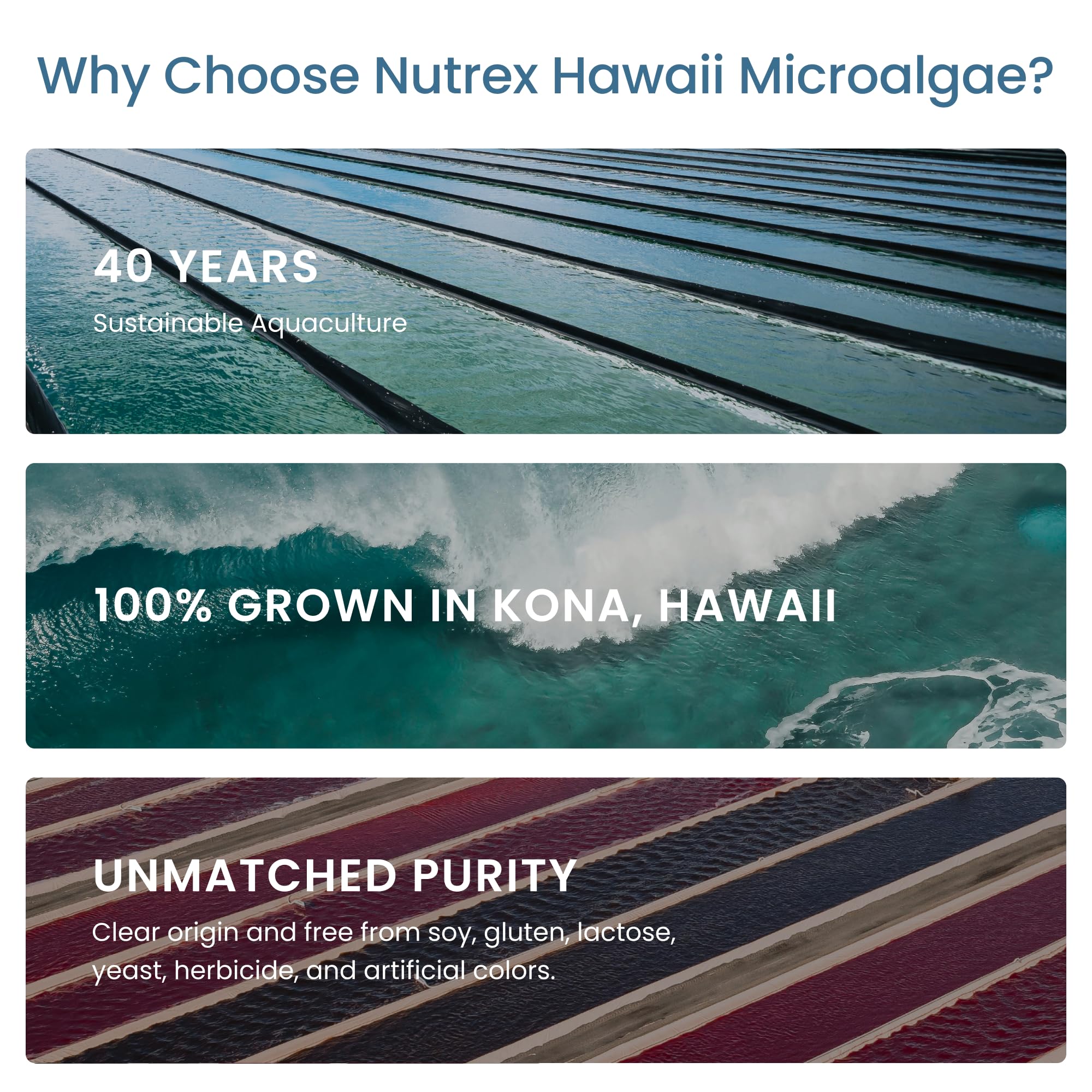 Nutrex Hawaii vegan superfood bottle with label, non-GMO.
