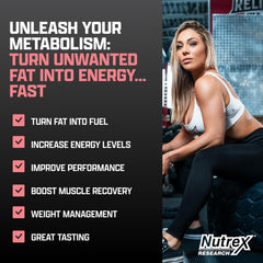 Close-up of Nutrex Liquid Carnitine 3000 label showing 3,000 mg per serving