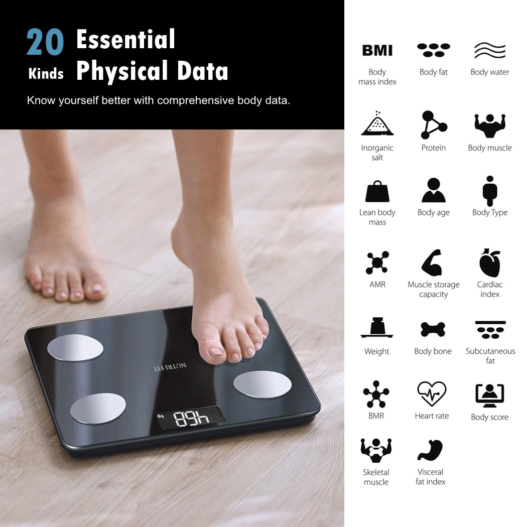 NUTRI FIT Scale high-precision sensors deliver reliable body composition data.