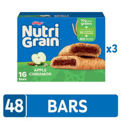 Nutri-Grain Apple Cinnamon bars apple filling in a close-up view.