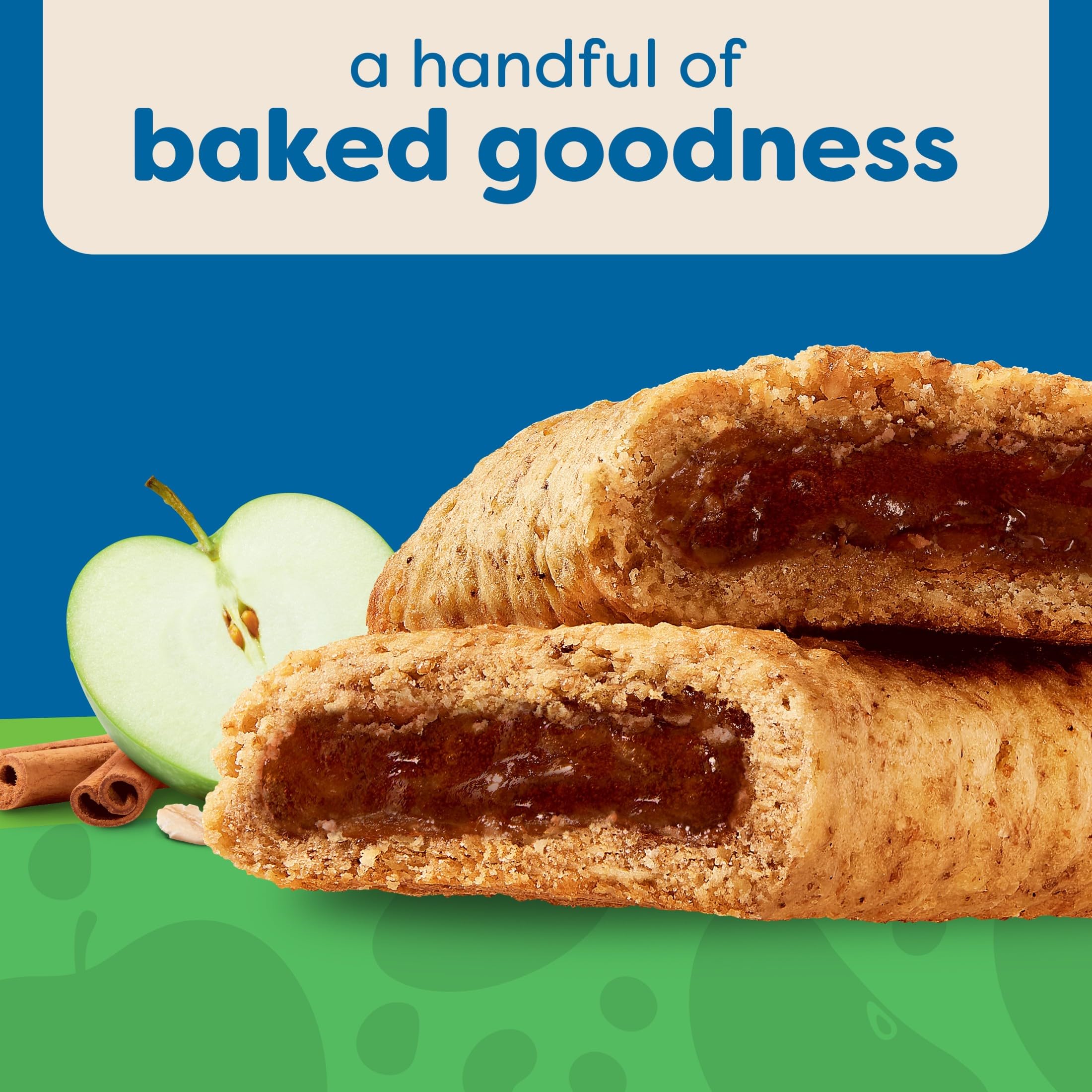Nutri-Grain Apple Cinnamon bars highlight 10 vitamins and minerals benefit.