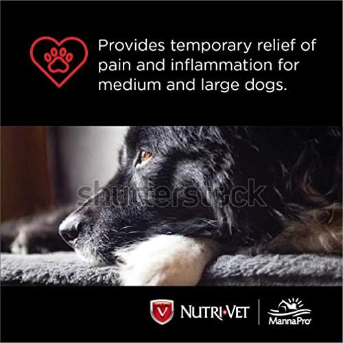 Nutri-Vet Aspirin chewables large dog 300 mg closeup highlights dosage for users