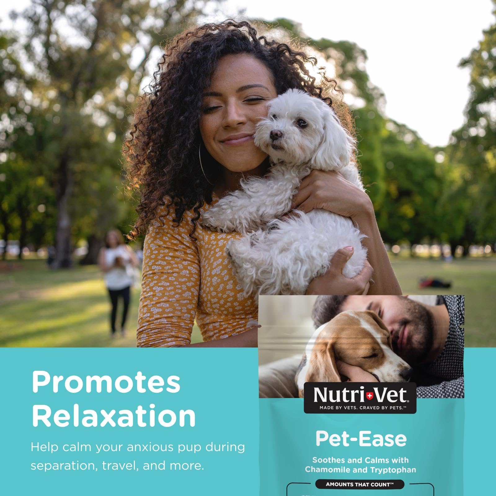 Nutri-Vet Pet-Ease Chews: etiquette du produit, formulation vétérinaire.