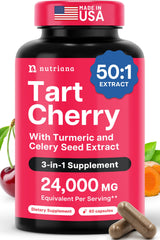 Nutriana 3 in 1 Tart Cherry Extract capsules bottle for joint support