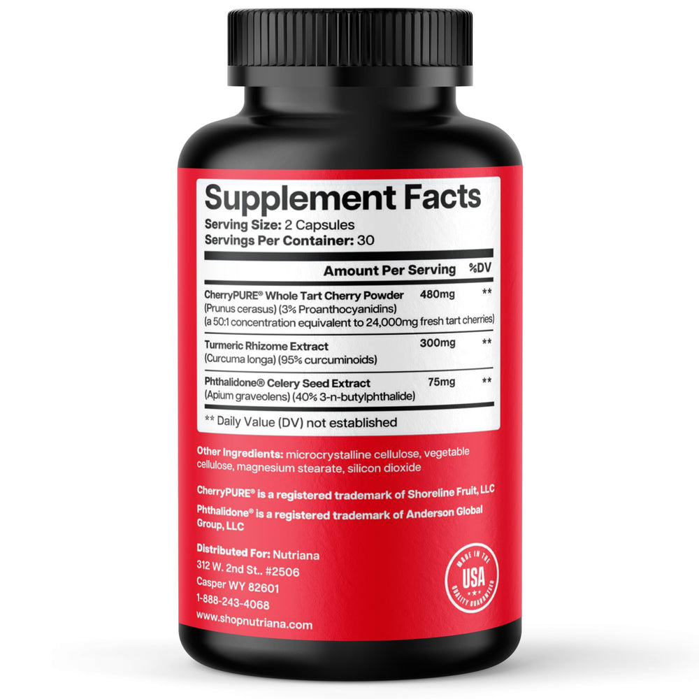 Nutriana tart cherry powder texture resembling real fruit matrix