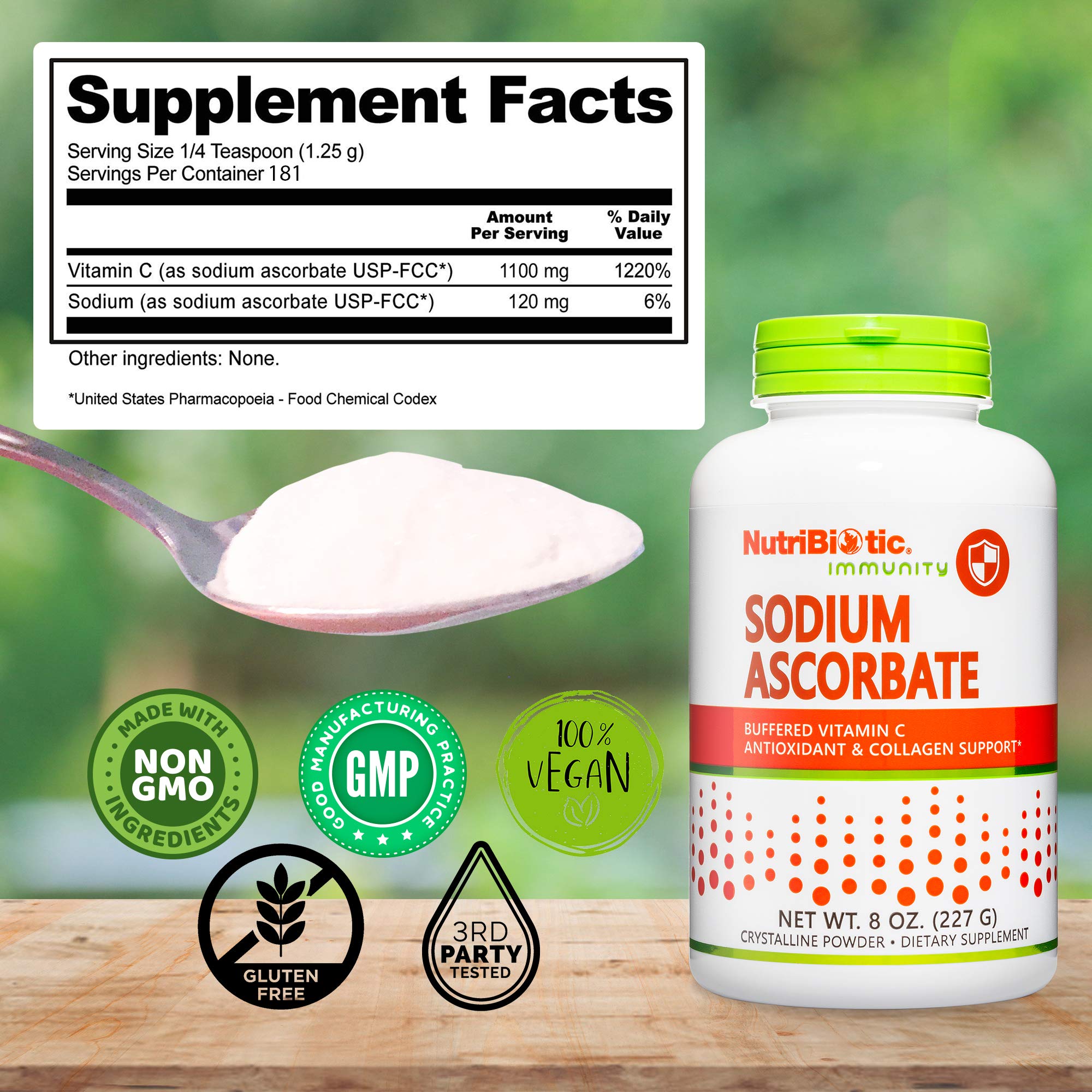 Child-friendly NutriBiotic powder dissolving in a smoothie