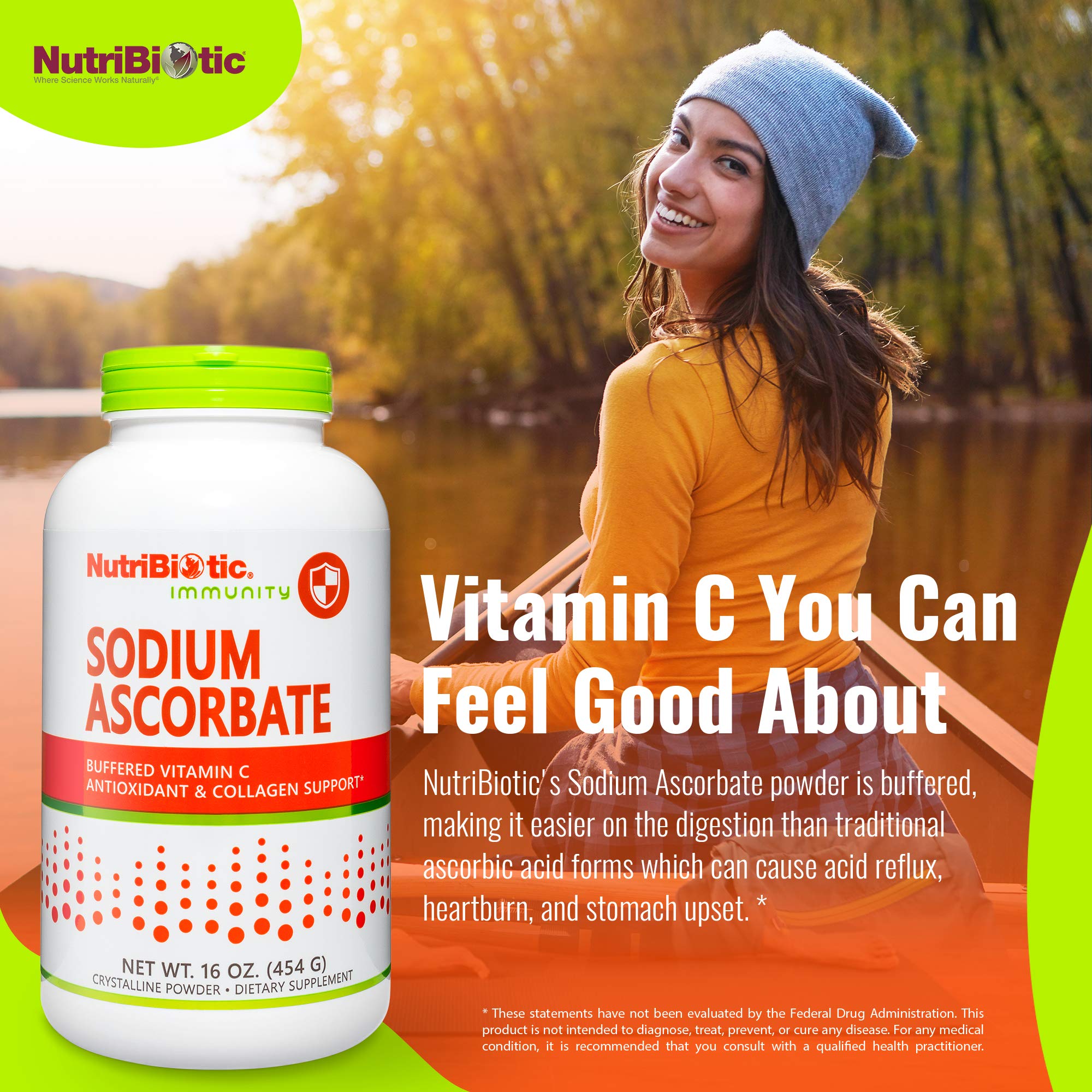 NutriBiotic bottle features kid-friendly mild taste ideal for family drinks.
