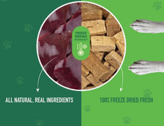 Nutri Bites beef liver ingredient closeup highlighting natural protein source
