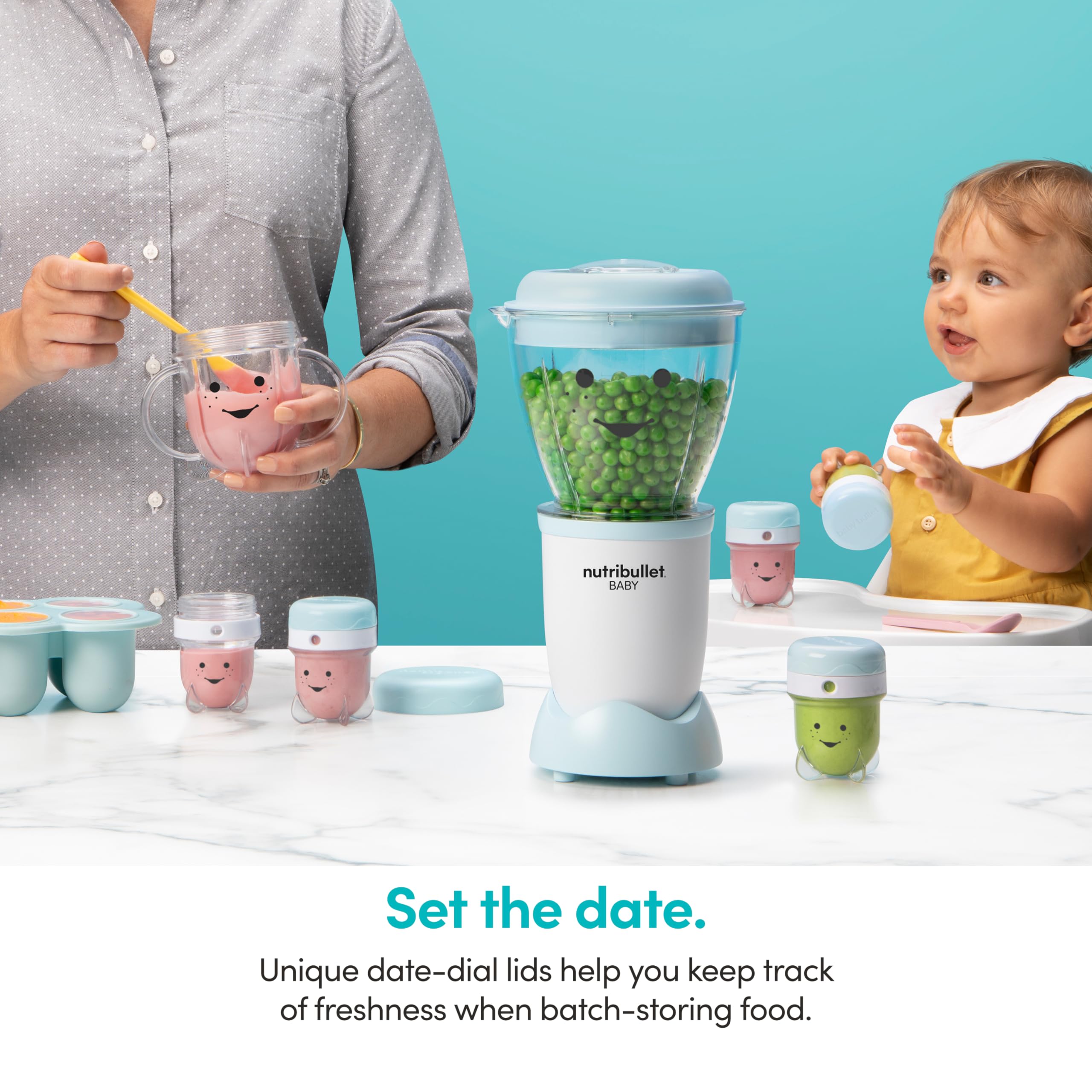 NutriBullet NBY-50100 12 oz short cup with handles makes grab-and-go servings.