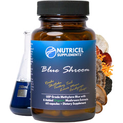 Nutricel Supplements bottle of methylene blue capsules for daily support